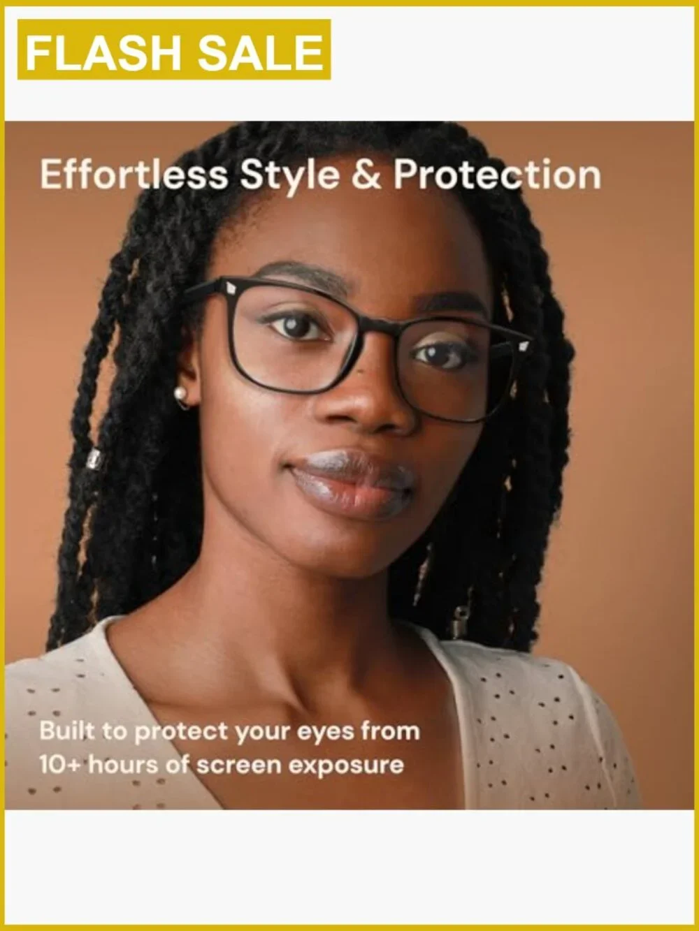 Blue Light Blocking Computer Glasses for Women - Lightweight TR90 Frame - UV400